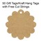 Wrapables 50 Gift Tags/Kraft Hang Tags with Free Cut Strings for Gifts, Crafts & Price Tags